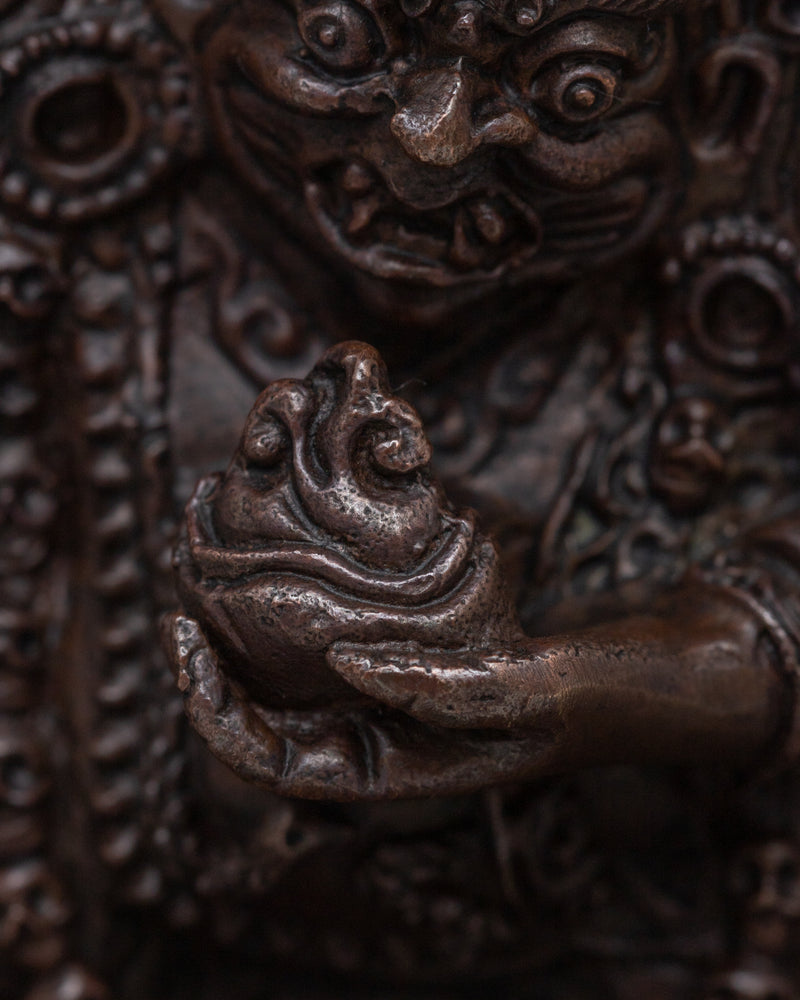 Compact Mahakala Bernagchen Statue | Discover Divine Vigilance
