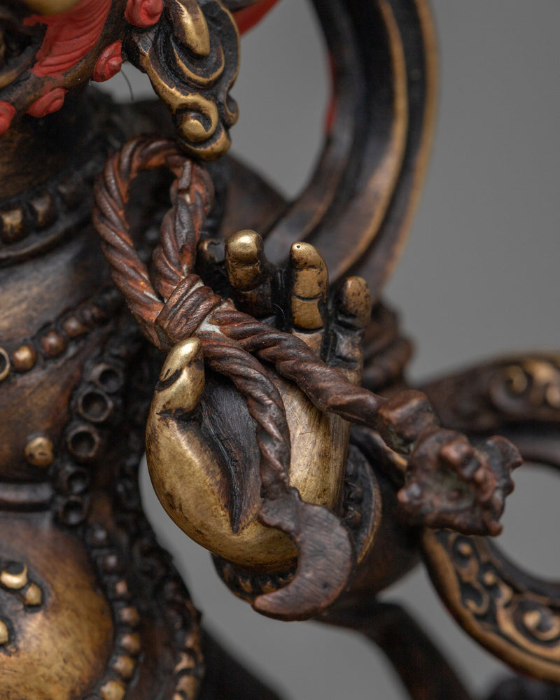 Unveil Intense Energy with the Vajrapani Buddha | Oxidized Copper Artwork