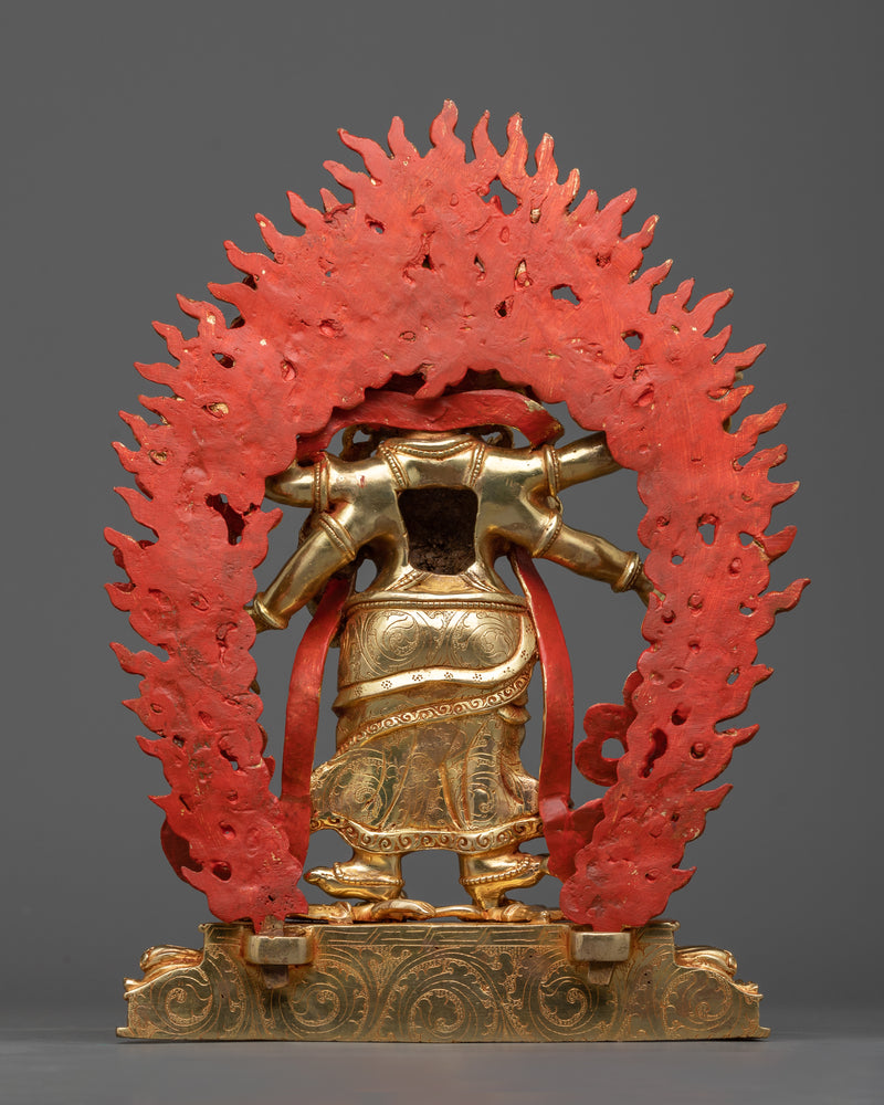 White Mahakala Sadhana Statue | The Harmonizer of Spiritual Abundance