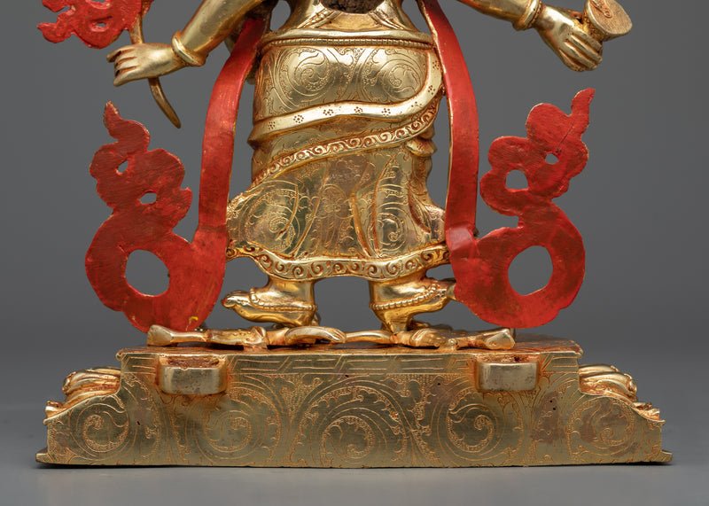 White Mahakala Sadhana Statue | The Harmonizer of Spiritual Abundance