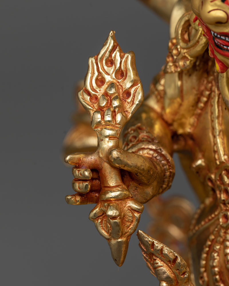 White Mahakala Sadhana Statue | The Harmonizer of Spiritual Abundance
