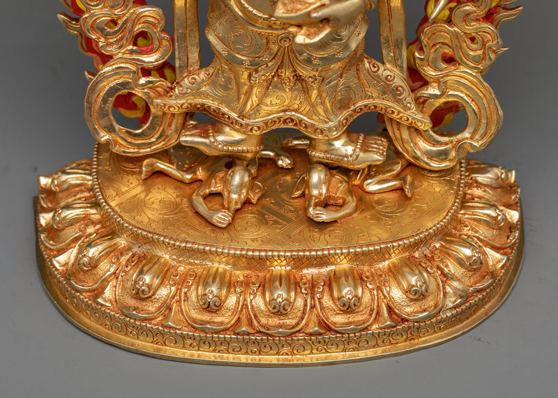 White Mahakala Sadhana Statue | The Harmonizer of Spiritual Abundance