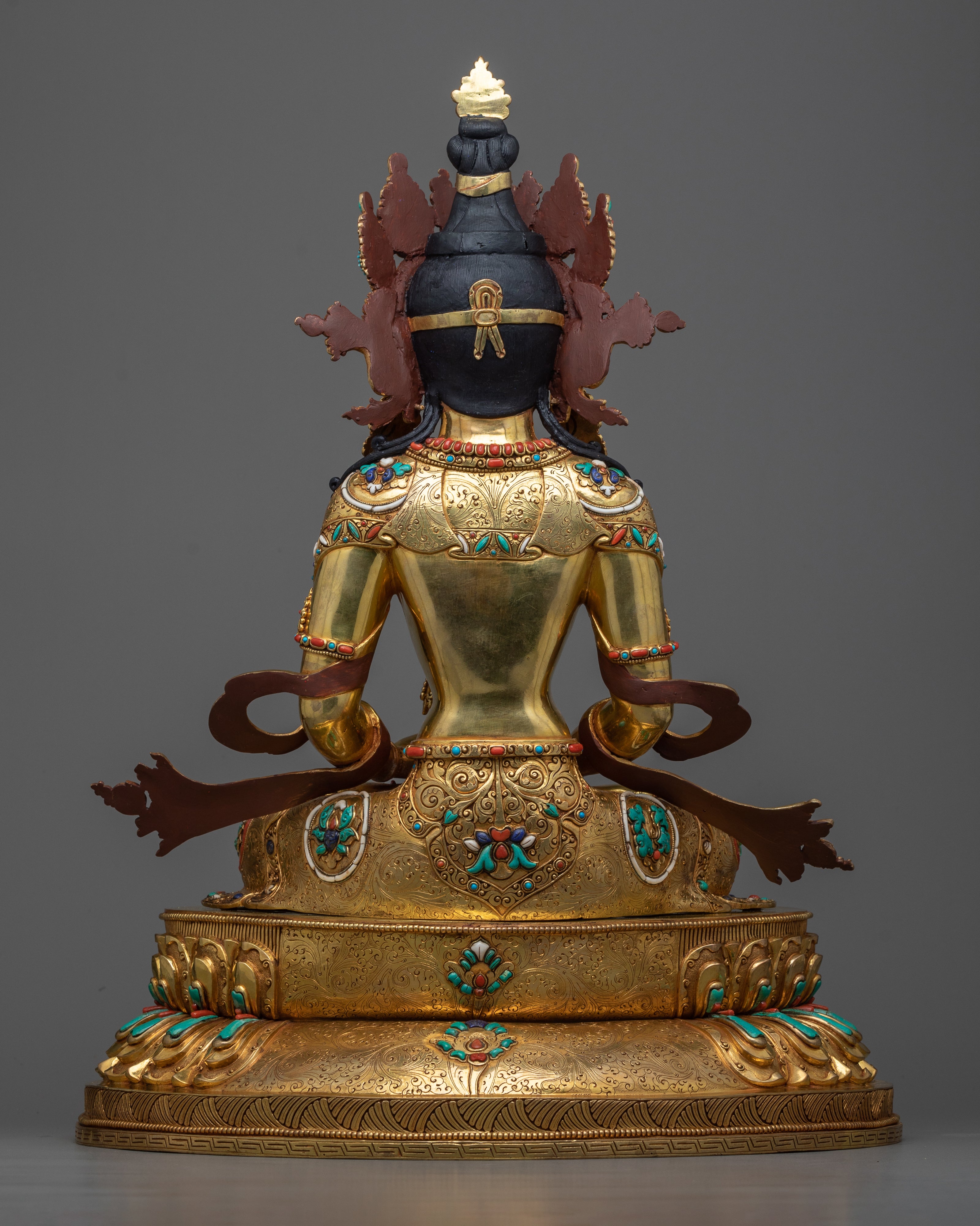 Exquisite Buddha Amitayus Sculpture | Immerse in Limitless Life
