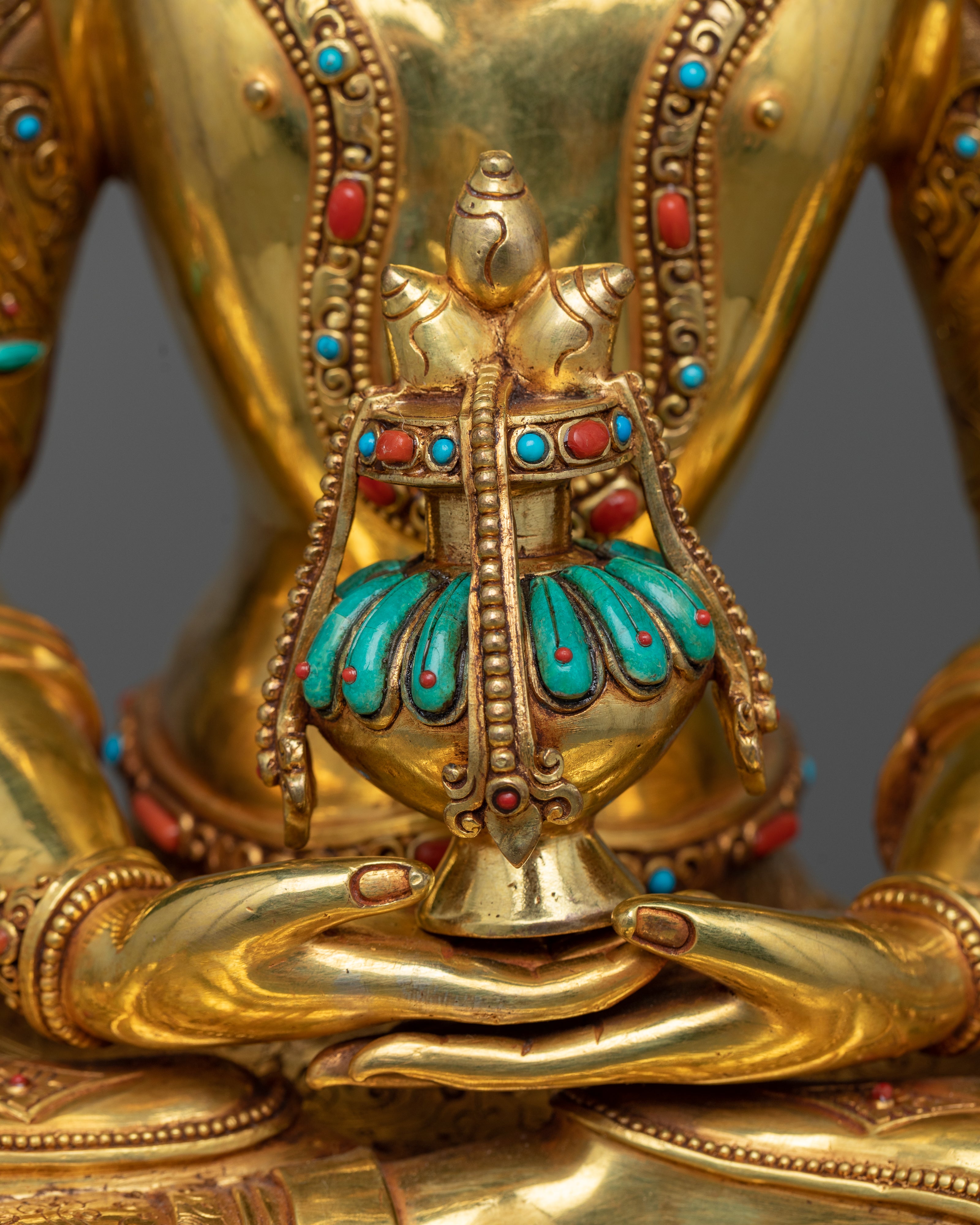 Exquisite Buddha Amitayus Sculpture | Immerse in Limitless Life