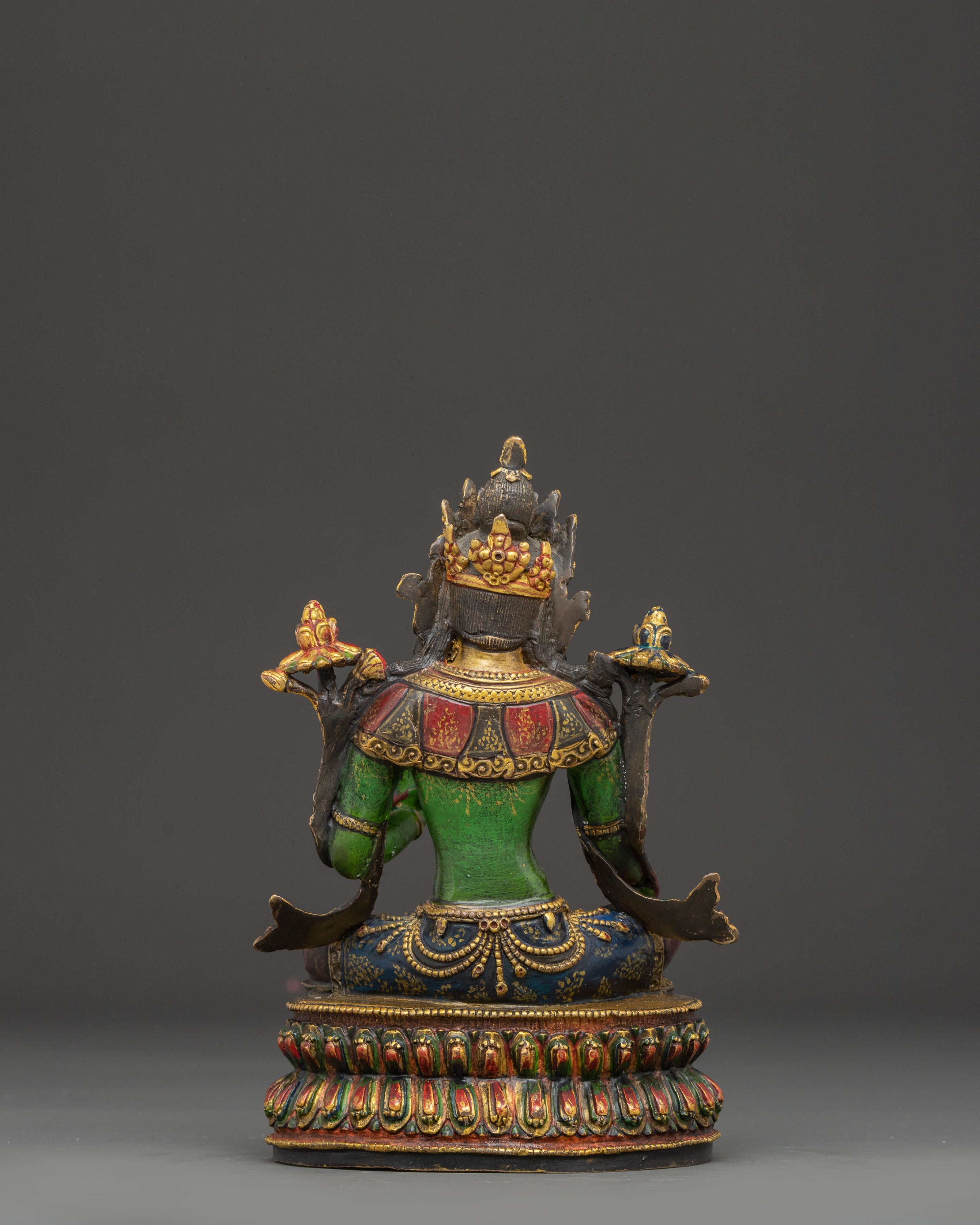 Handcrafted Nepalese Statue of Green Tara | Mother of Liberation
