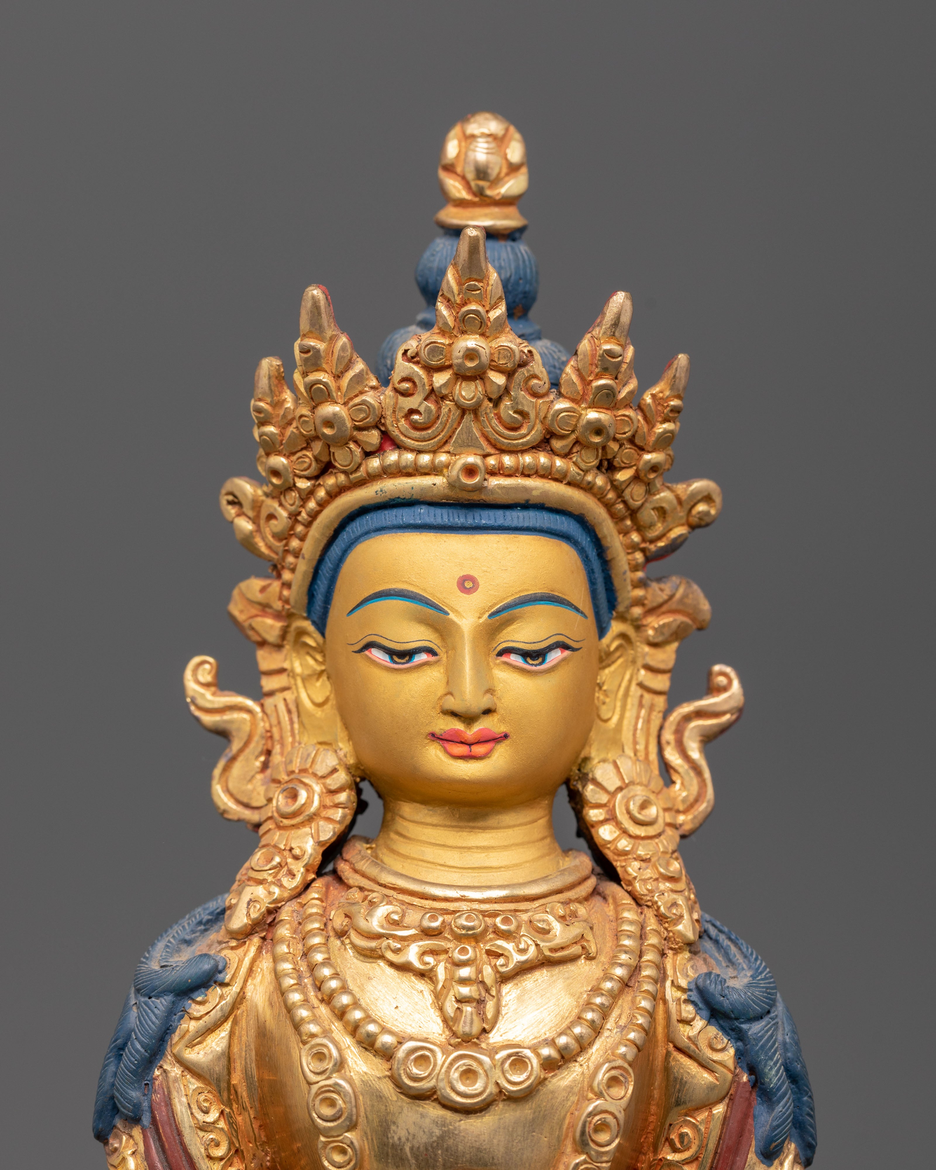Statue of Longevity Icon Amitayus Buddha of Infinite Light | Buddha of Eternal Life