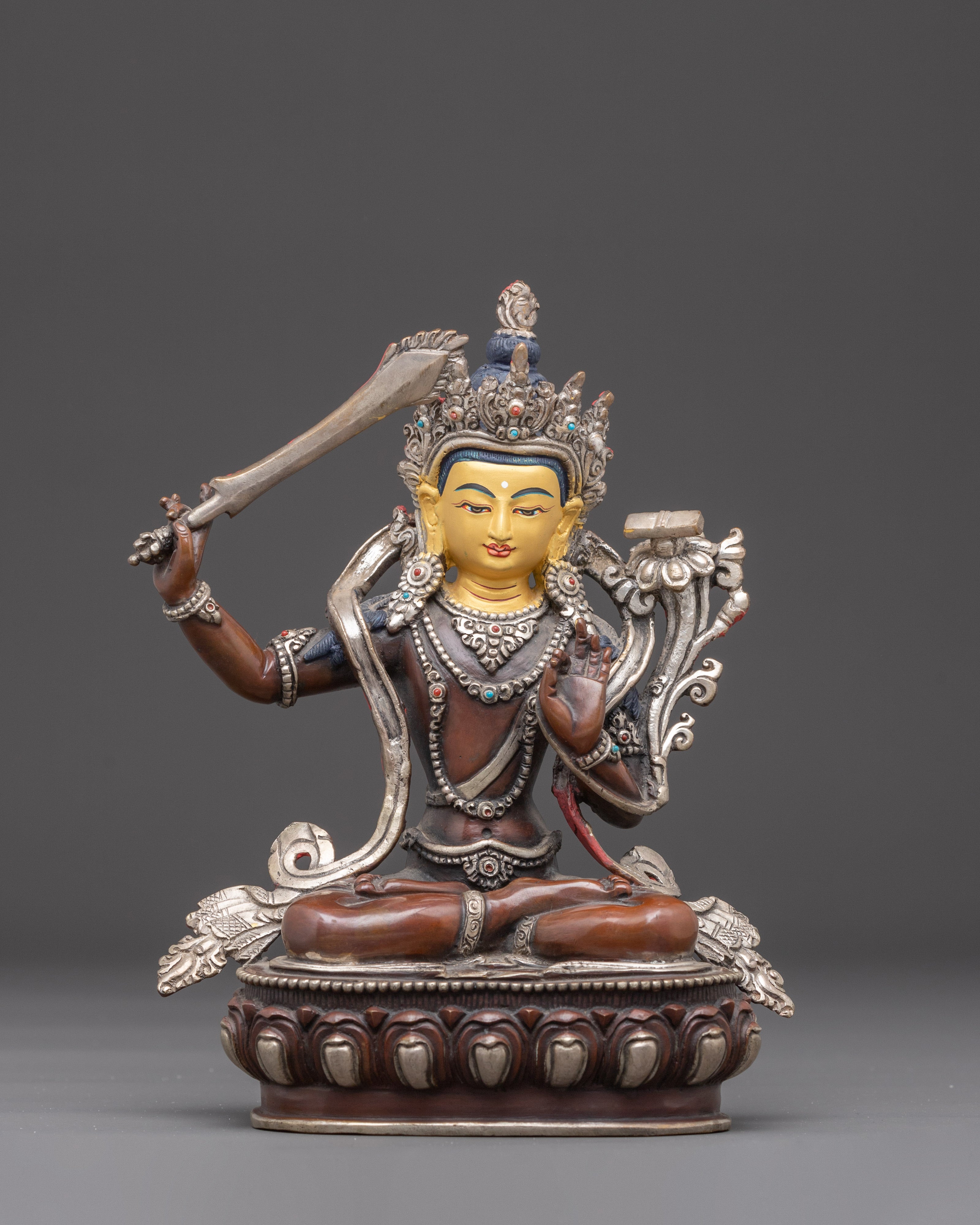 Handmade Art of Manjushri, The Wisdom Bodhisattva | Dharma Decor