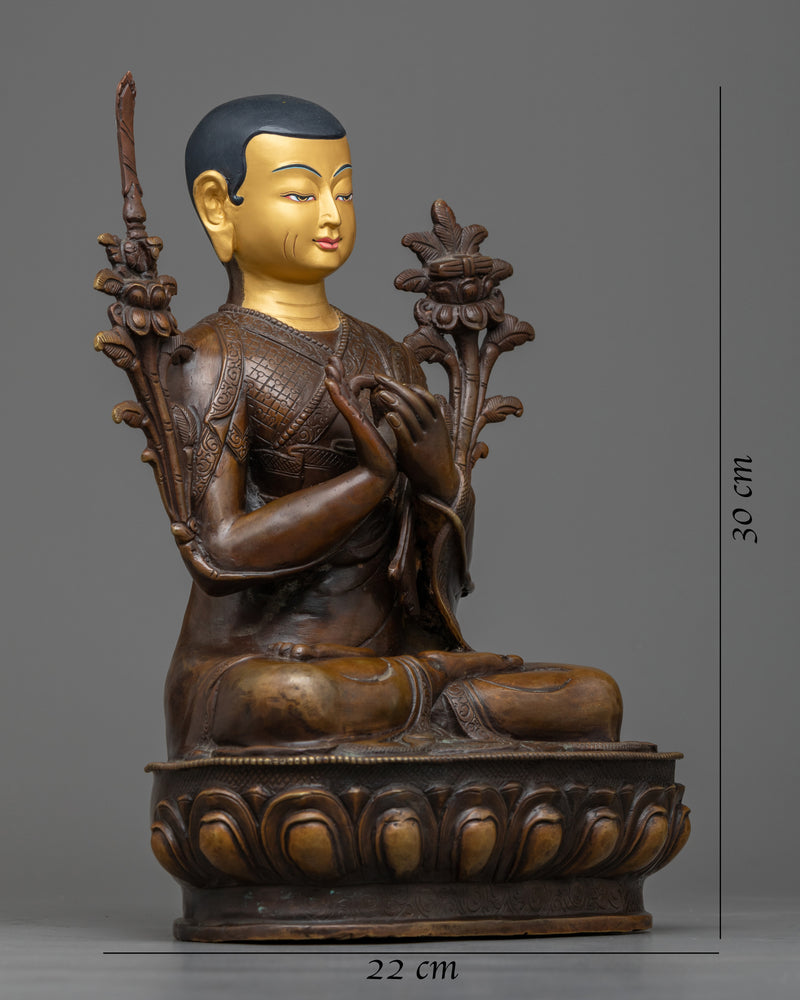 Tsongkhapa Buddhist Monk Statue 