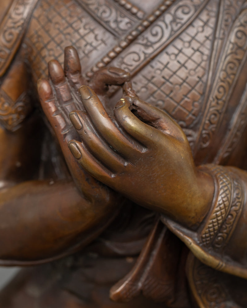 Tsongkhapa Buddhist Monk Statue | Tibetan Philosopher and Tantric Yogi