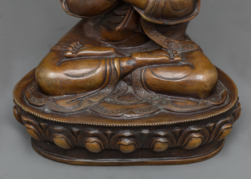Tsongkhapa Buddhist Monk Statue | Tibetan Philosopher and Tantric Yogi