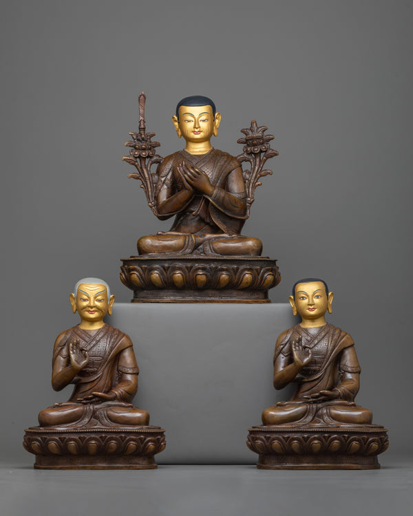 Lama Tsongkhapa and Disciples Statue Set 
