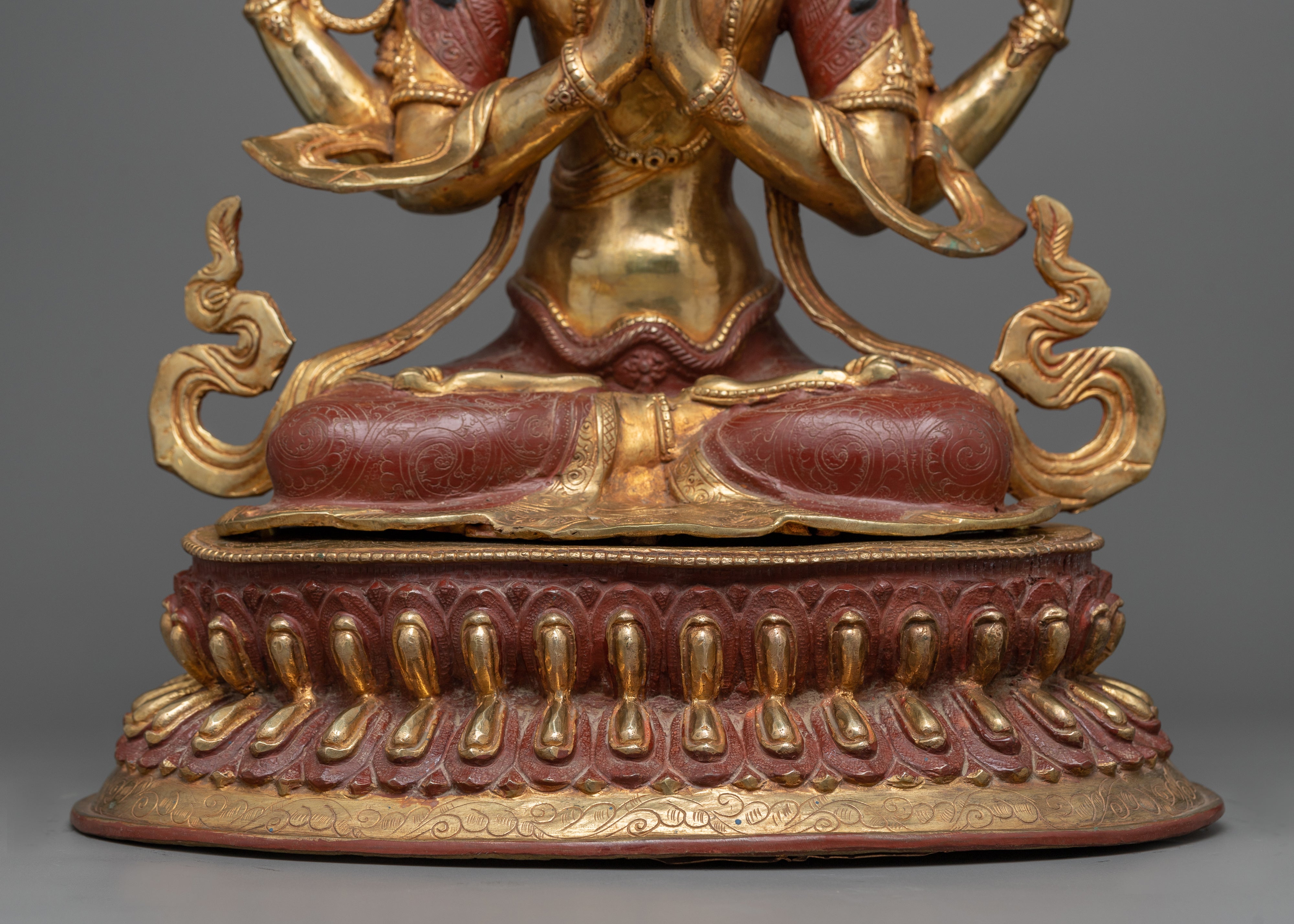 Bodhisattva Chenrezig Idol | Handmade Statue of Compassionate Deity of Buddhism