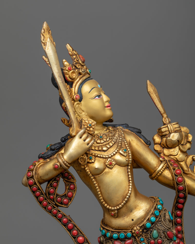 Standing Manjushri Statue | Dance of Wisdom Illuminated