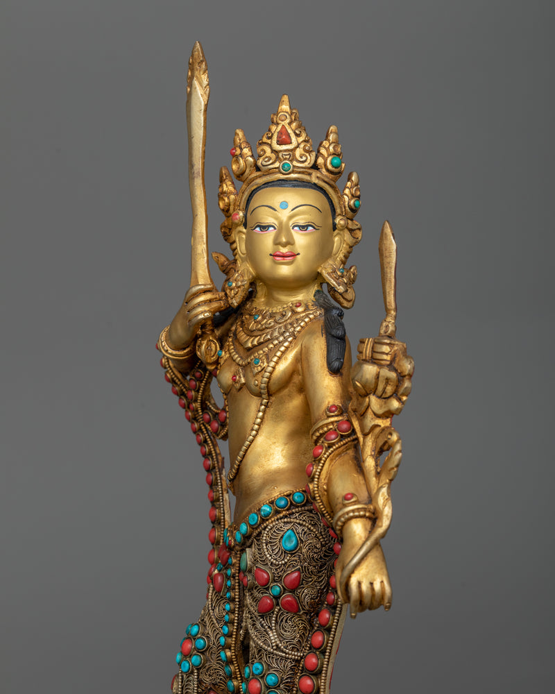 Standing Manjushri Statue | Dance of Wisdom Illuminated