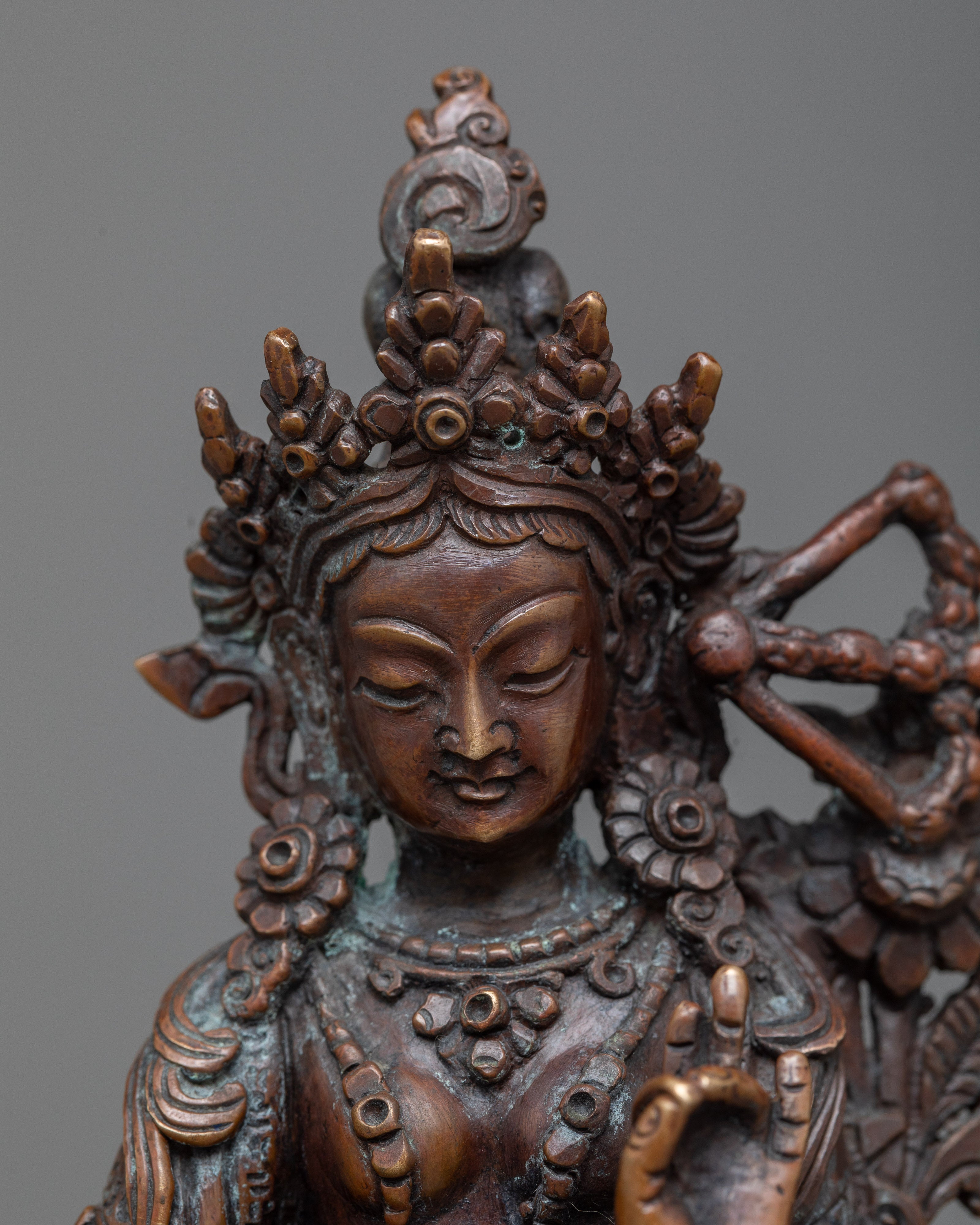 Red Tara Statue | The Radiant Savior of All