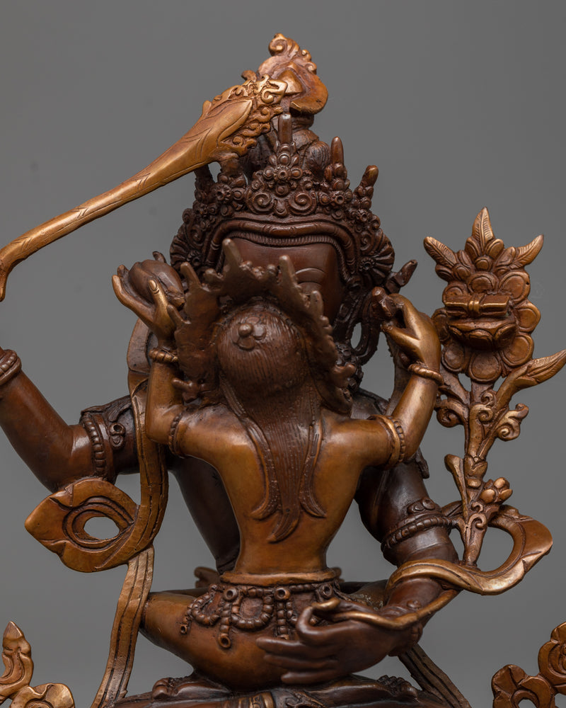 manjushri-with-consort-sculpture