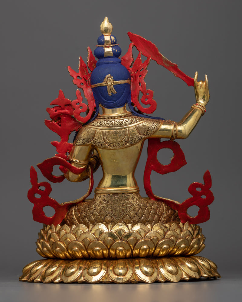 Manjushri Bodhisattva of Wisdom Sculpture | The Epitome of Divine Knowledge