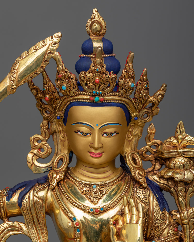 manjushri-bodhisattva-of-wisdom sculpture