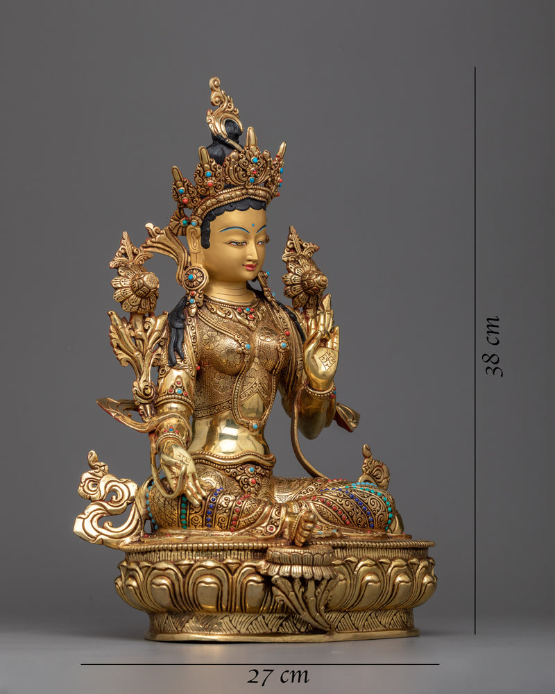 green-tara-sculpture-for-shrine