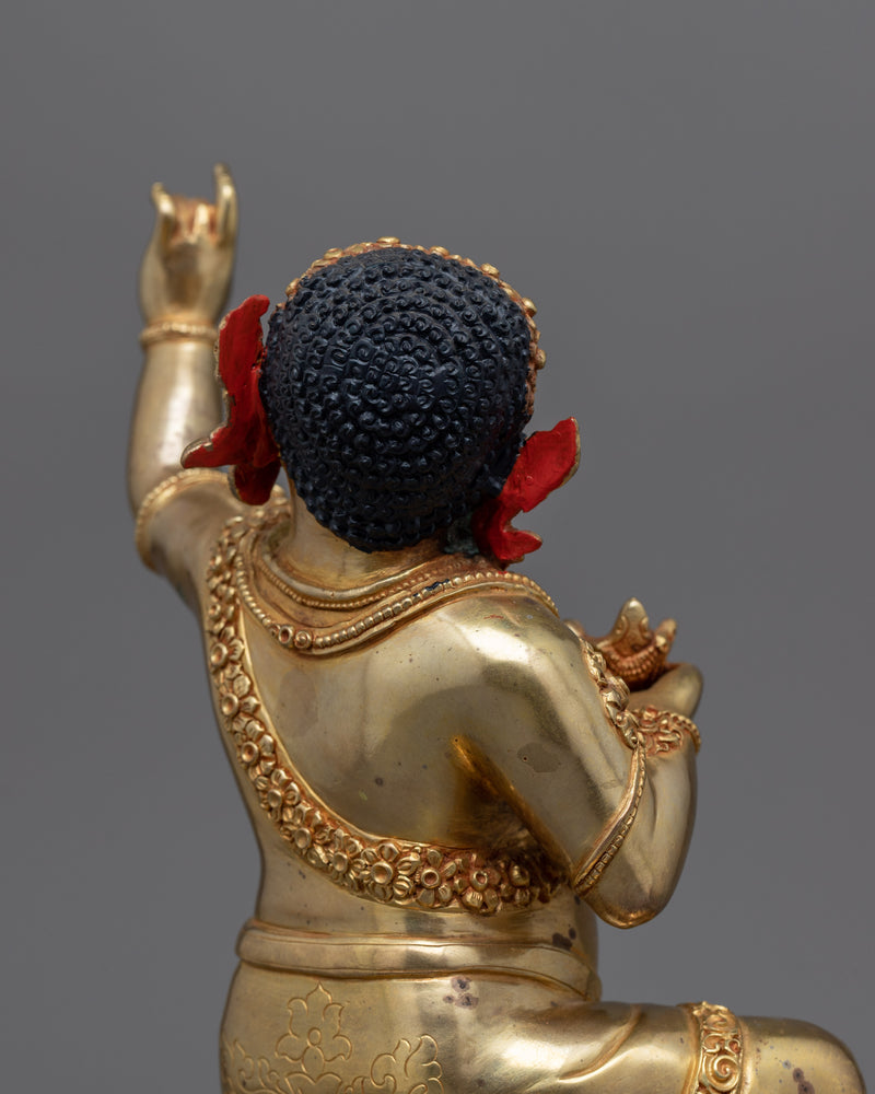 Virupa Sculpture, The Illustrious Mahasiddha | 24K Gold Gilded Statues