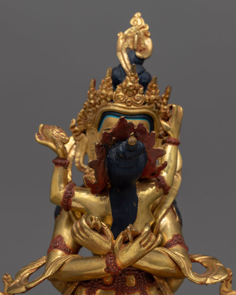 Vajradhara & Consort Statue | Union of Cosmic Forces
