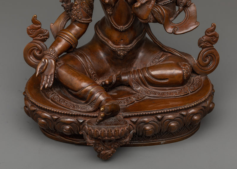 Green Tara Guru Statue | The Guiding Light of Enlightenment