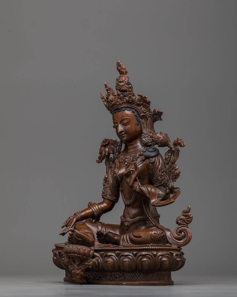 green-tara-guru-statue