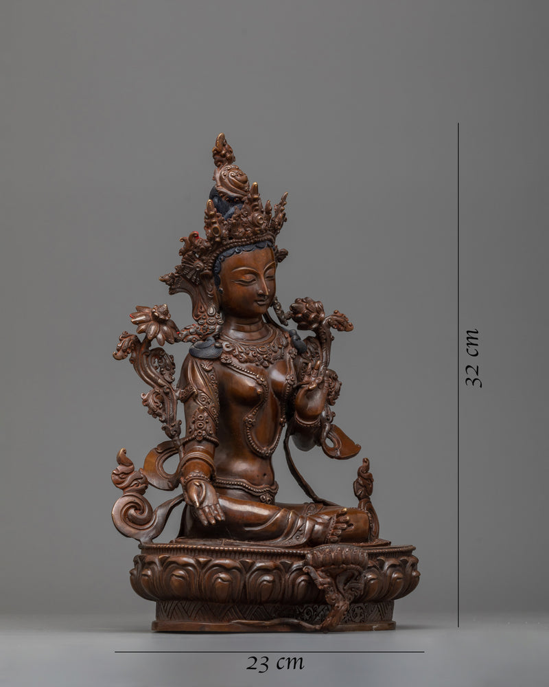 green-tara-guru-statue