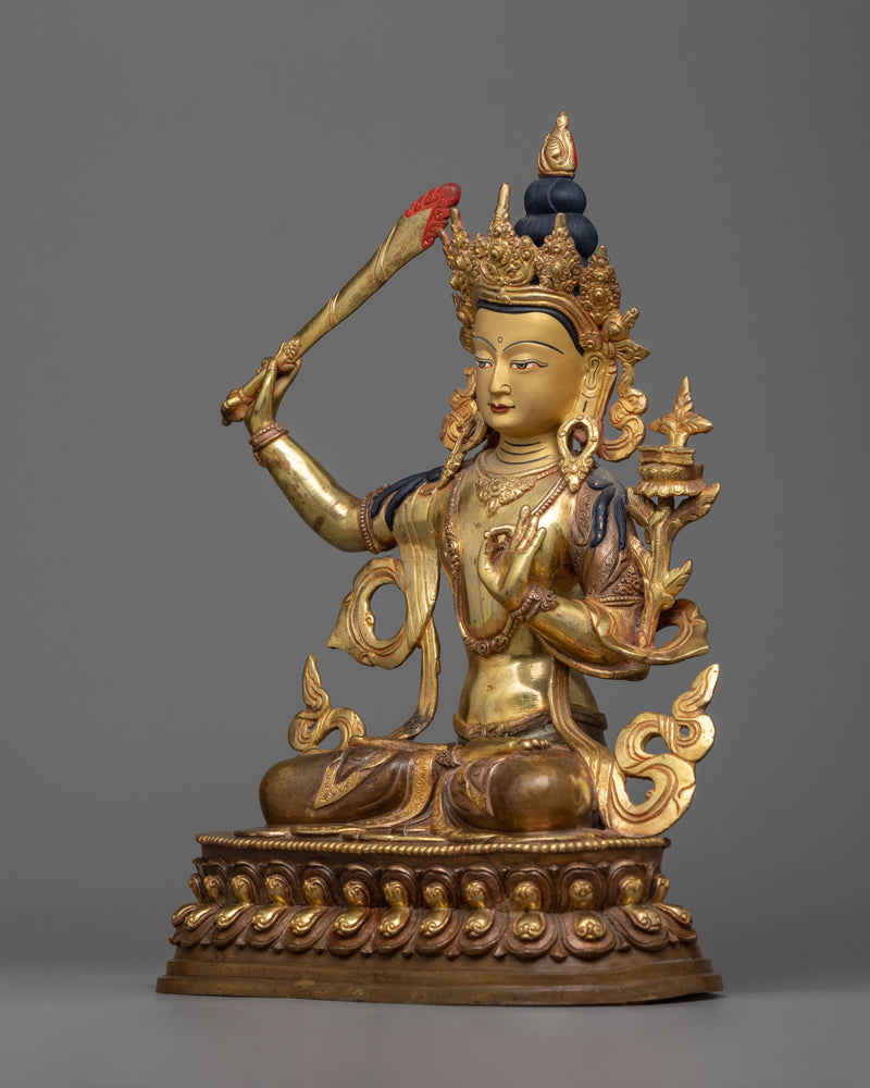 manjushri-bodhisattva-of-wisdom-sculpture