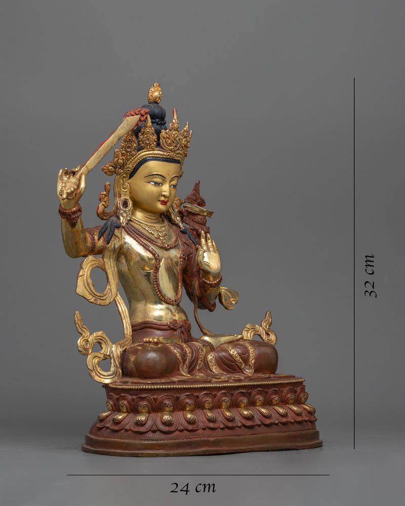 peaceful-manjushri sculpture