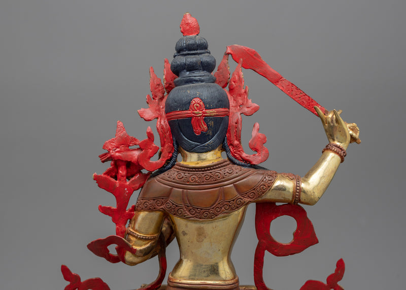 Peaceful Manjushri Sculpture | Serenity in Wisdom