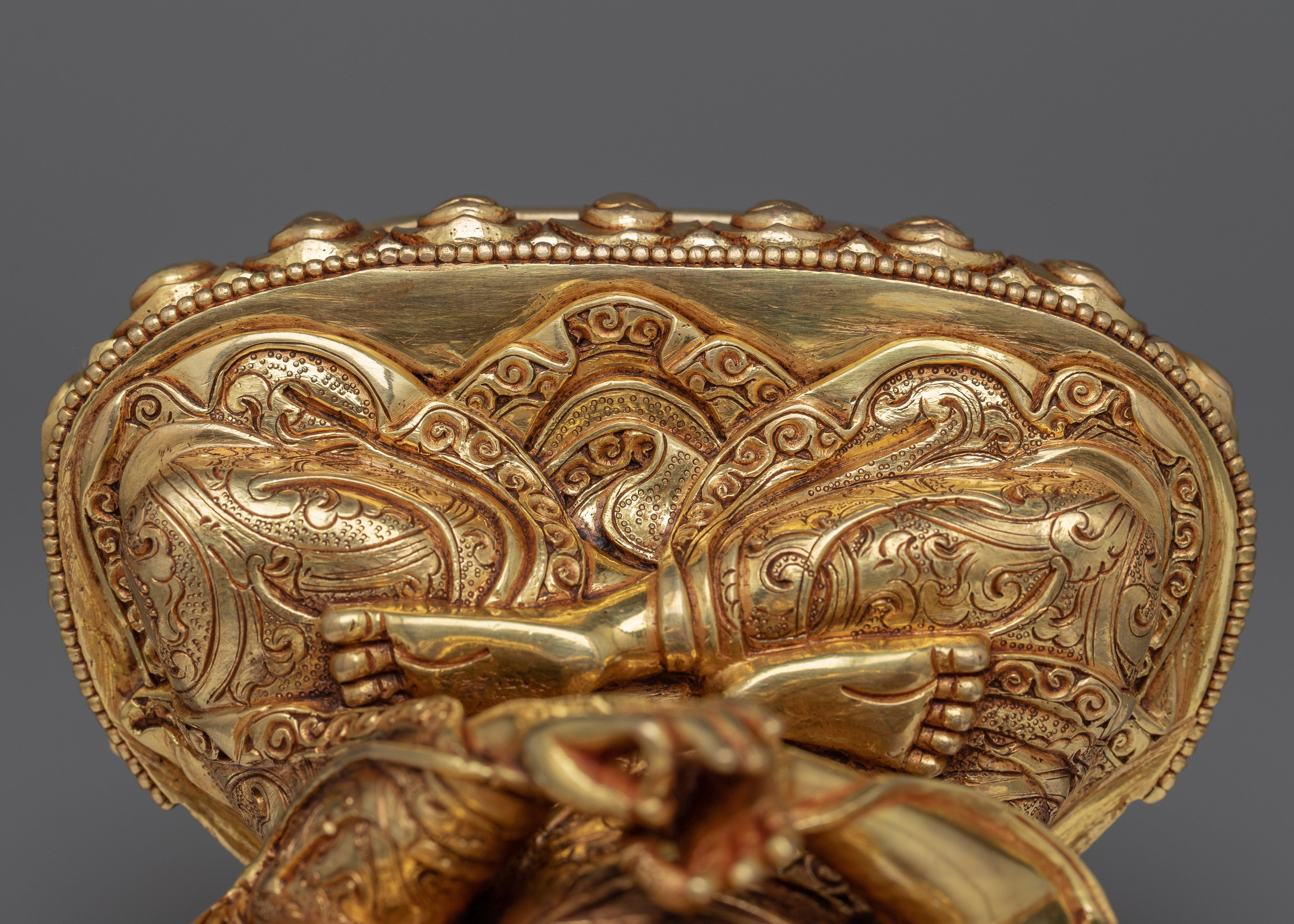 Tsongkapa & His Main Disciples Statue Set | Himalayan Gold Gilded Art