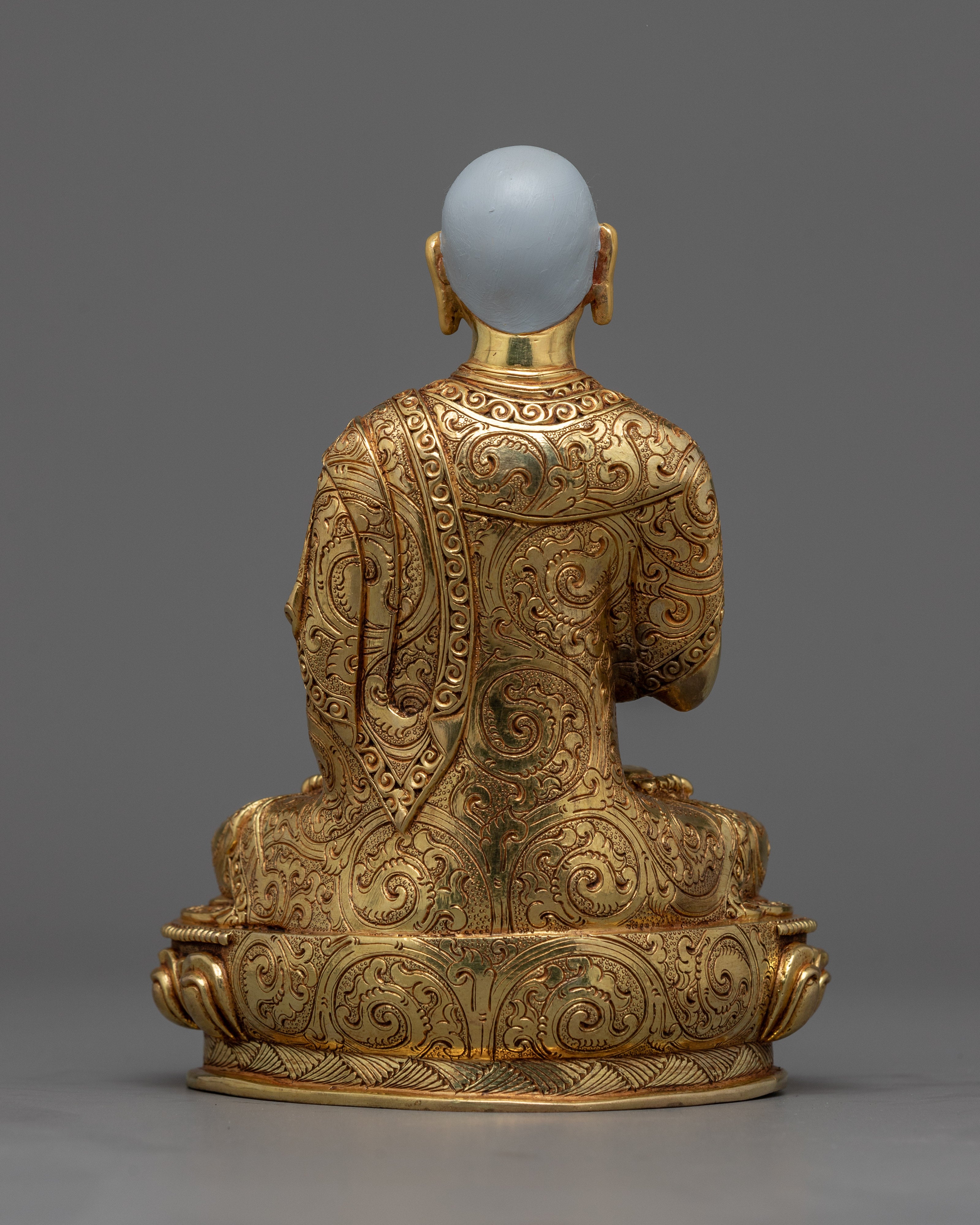 Tsongkapa & His Main Disciples Statue Set | Himalayan Gold Gilded Art