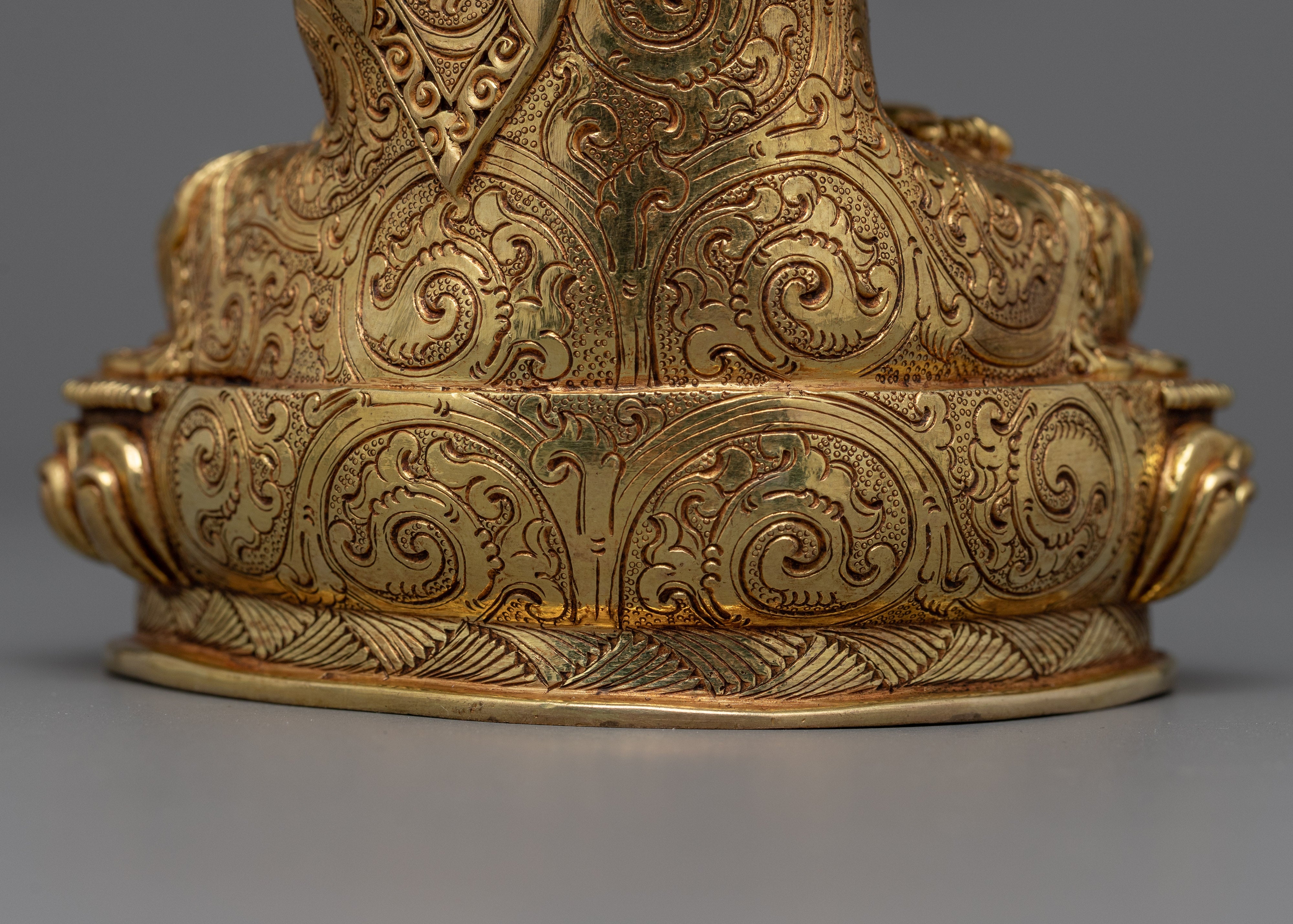 Tsongkapa & His Main Disciples Statue Set | Himalayan Gold Gilded Art