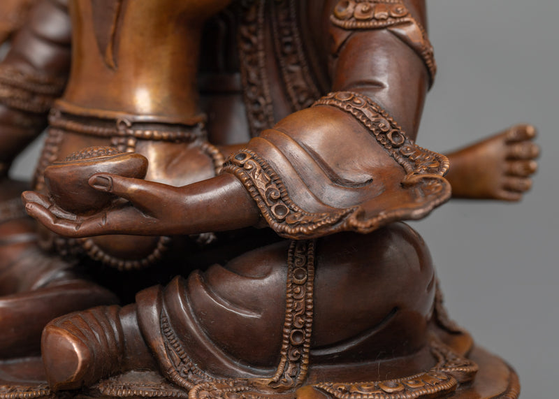 Guru Rinpoche with Consort Sculpture | Spiritual Harmony