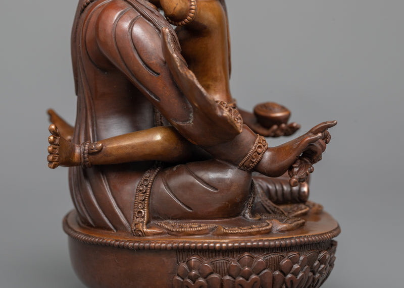 Guru Rinpoche with Consort Sculpture | Spiritual Harmony