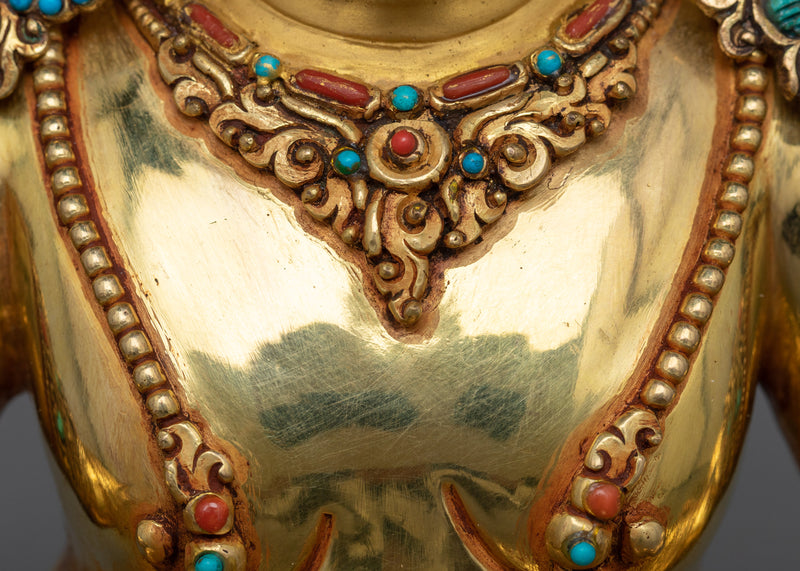 Premium Yellow Zambala Statue | 24k Gold Gilded Master Piece