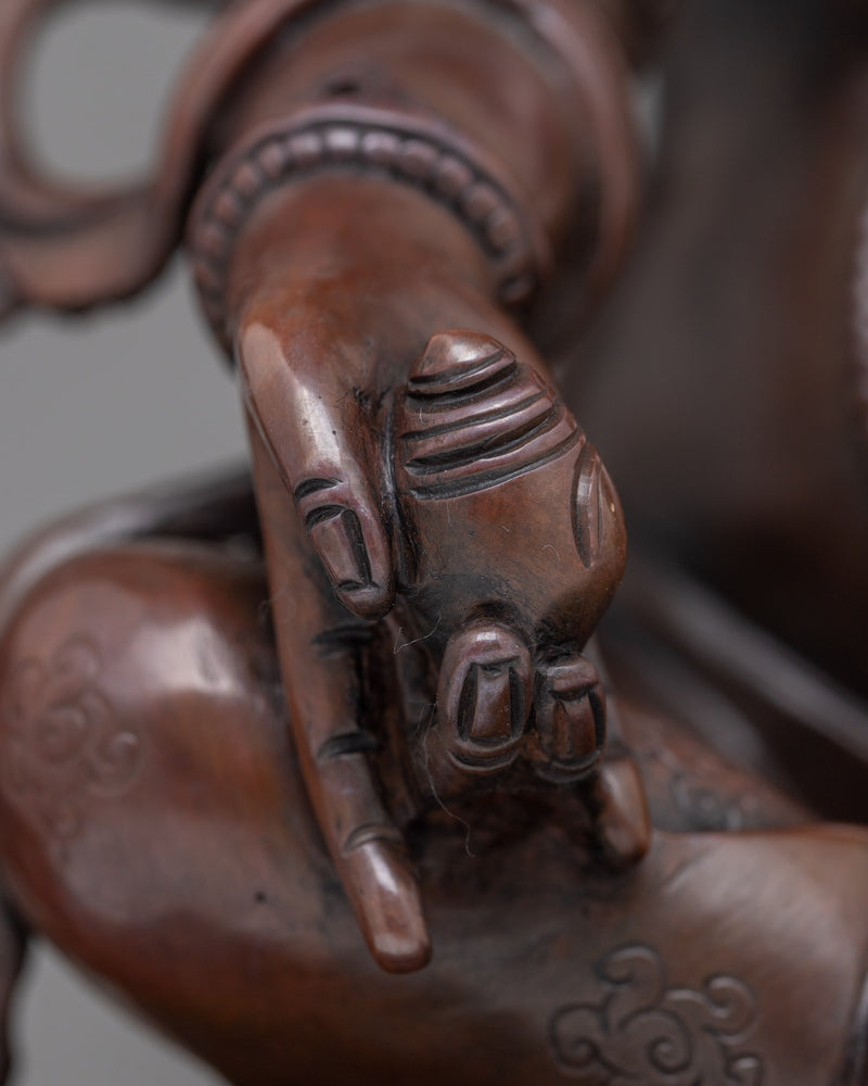 Jambhala, God of Wealth Statue | Oxidized Copper Sculpture