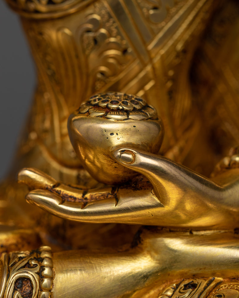 Shakyamuni Buddha Statue Decor | Himalayan Buddhist Artwork