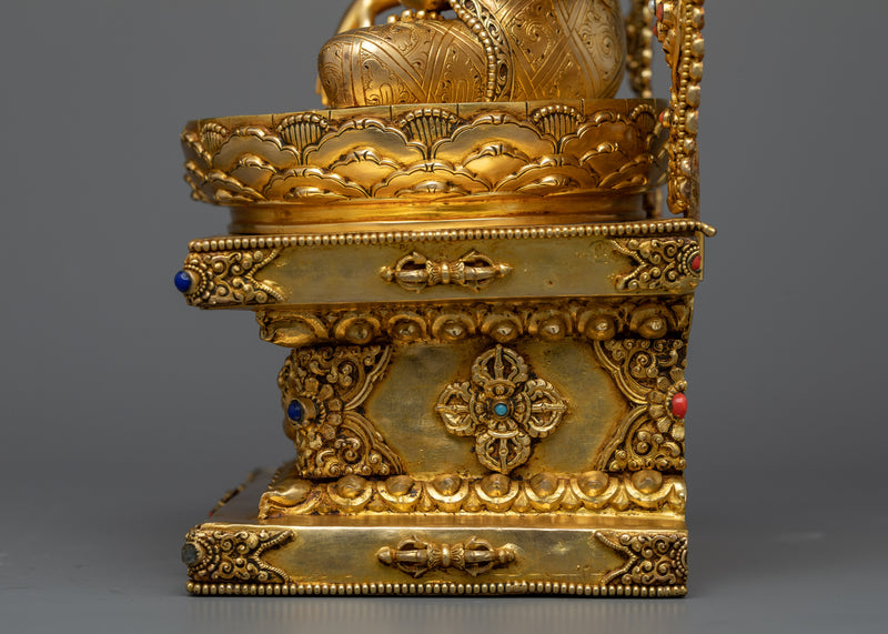 Shakyamuni Buddha Statue Decor | Himalayan Buddhist Artwork