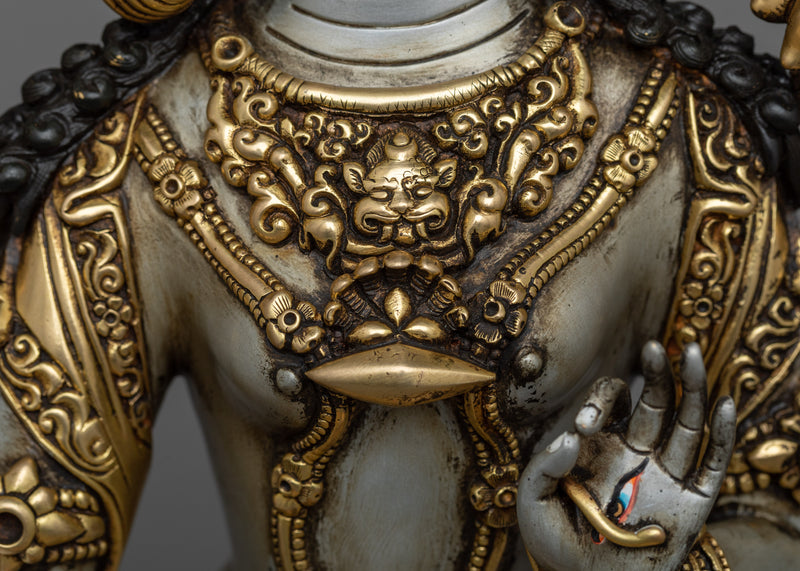 Tibetan Tara Statue | Celestial Long Life Deity White Tara