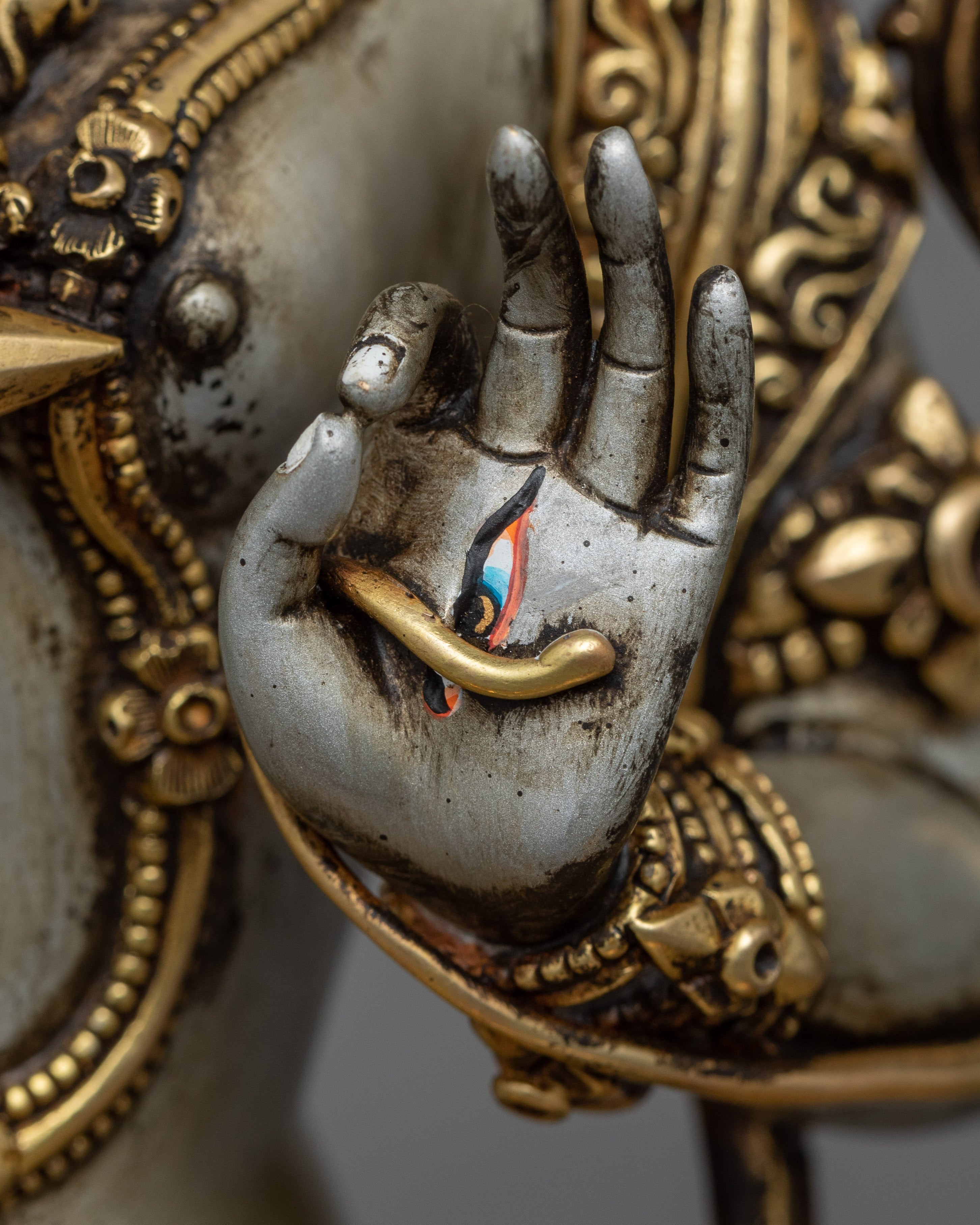Tibetan Tara Statue | Celestial Long Life Deity White Tara