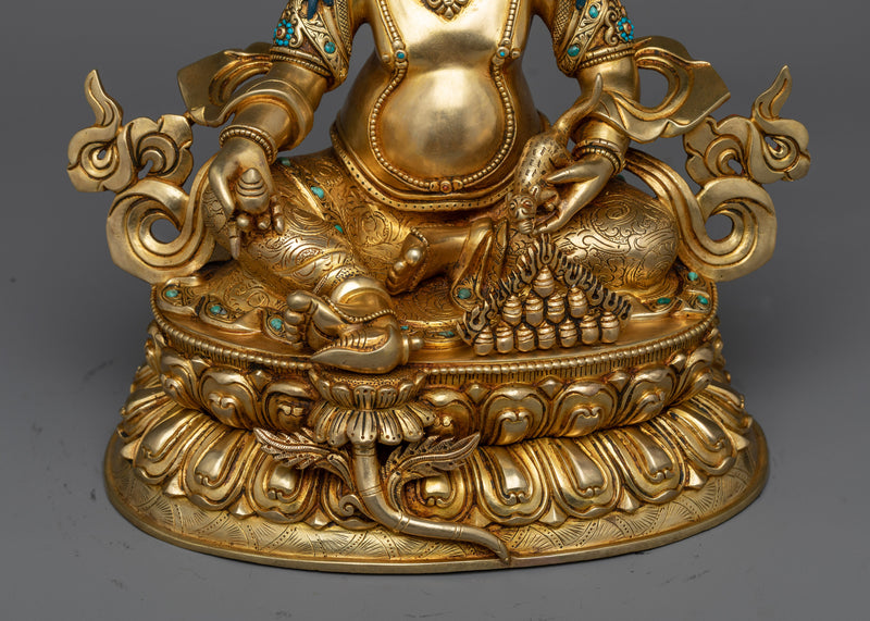 Dzambhala Wealth Buddha Statue | Traditional Nepalese Art