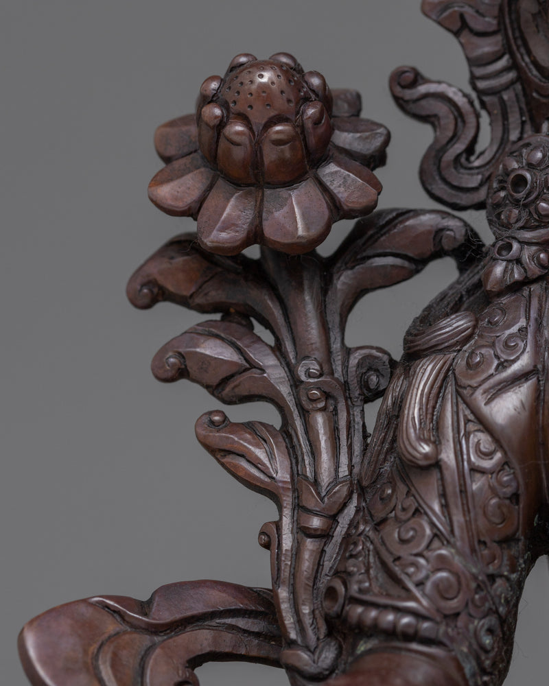 Green Tara Sculpture Online | Compassion in Oxidized Copper