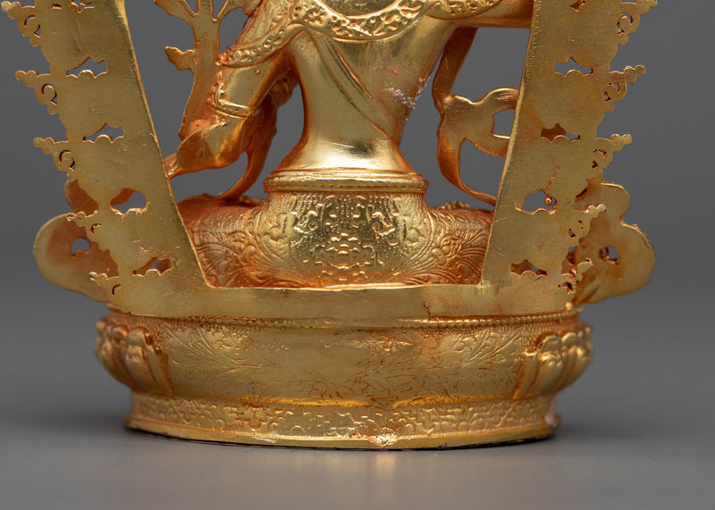 Tiny Manjushri Statue | Wisdom's Radiant Icon
