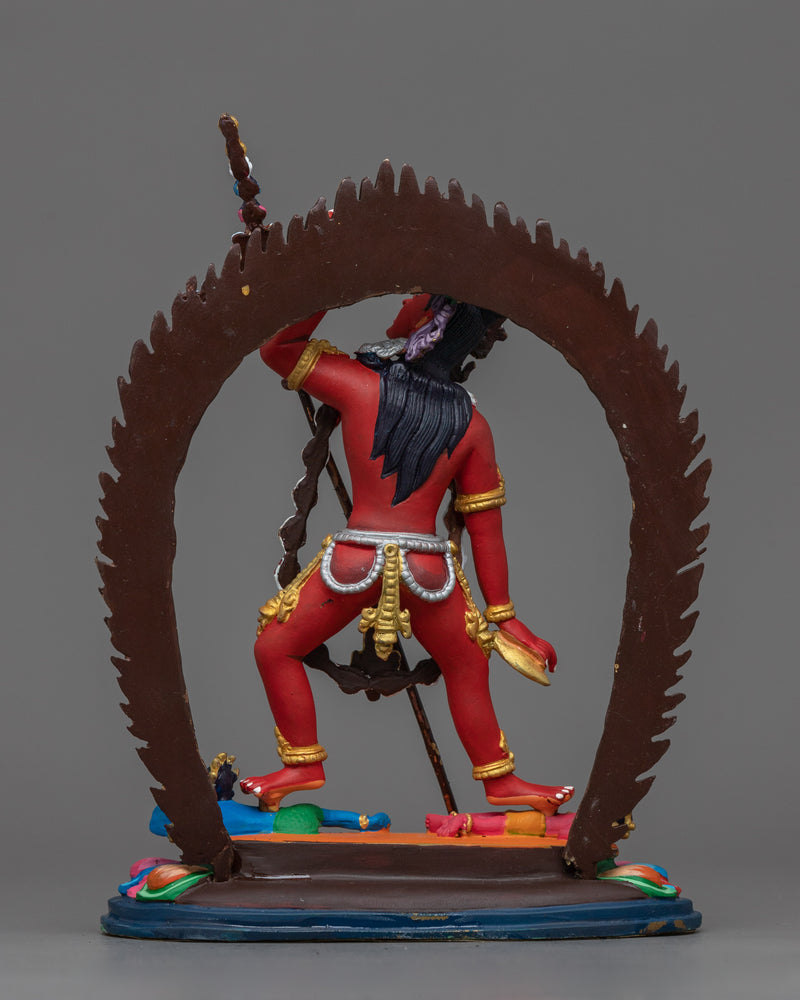 Naro Dakini Majestic Statue | Red Color Painted Sculpture