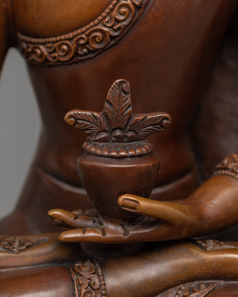 Healing Bhaisajyaguru Buddha Statue | Traditional Artwork