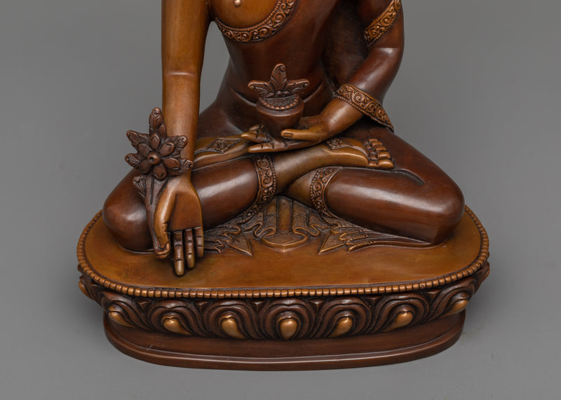 Healing Bhaisajyaguru Buddha Statue | Traditional Artwork