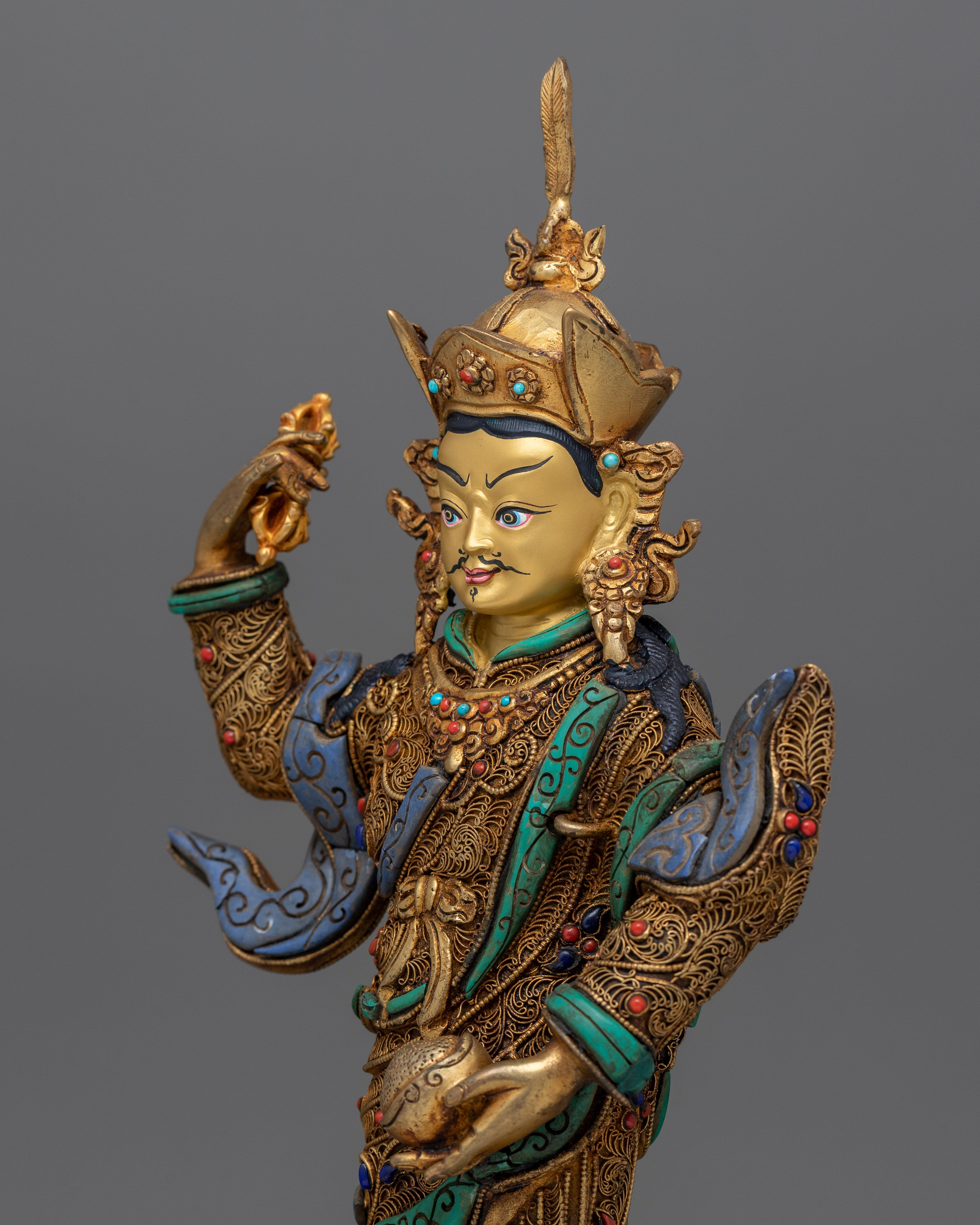 Standing Guru Rinpoche Sculpture | Presence of Padmasambhava