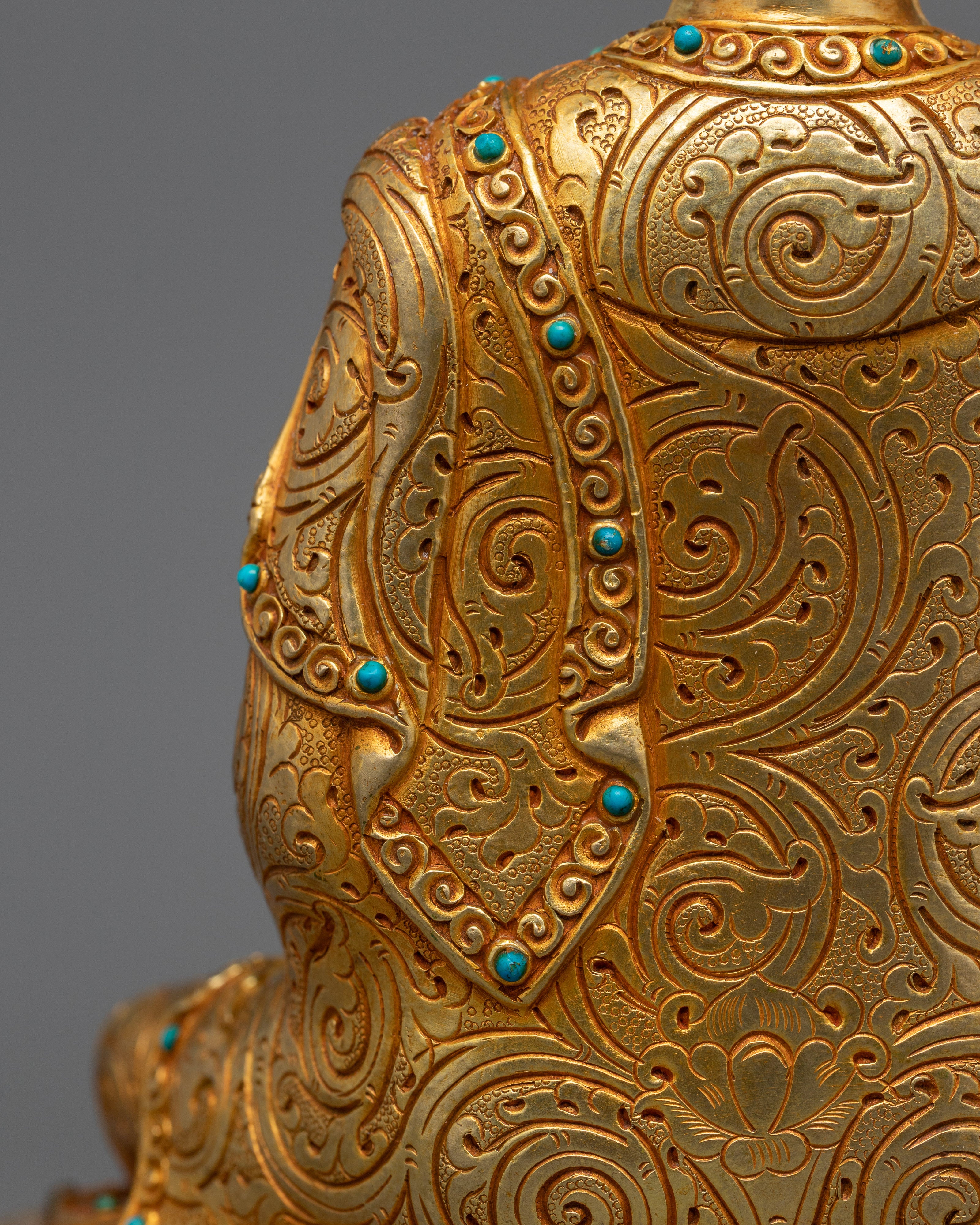 Bodhisattva Shakyamuni Statue | 24K Gold Gilded Artwork